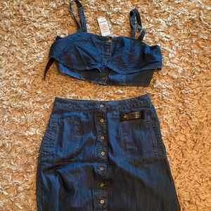 Bebe Denim set new with tags